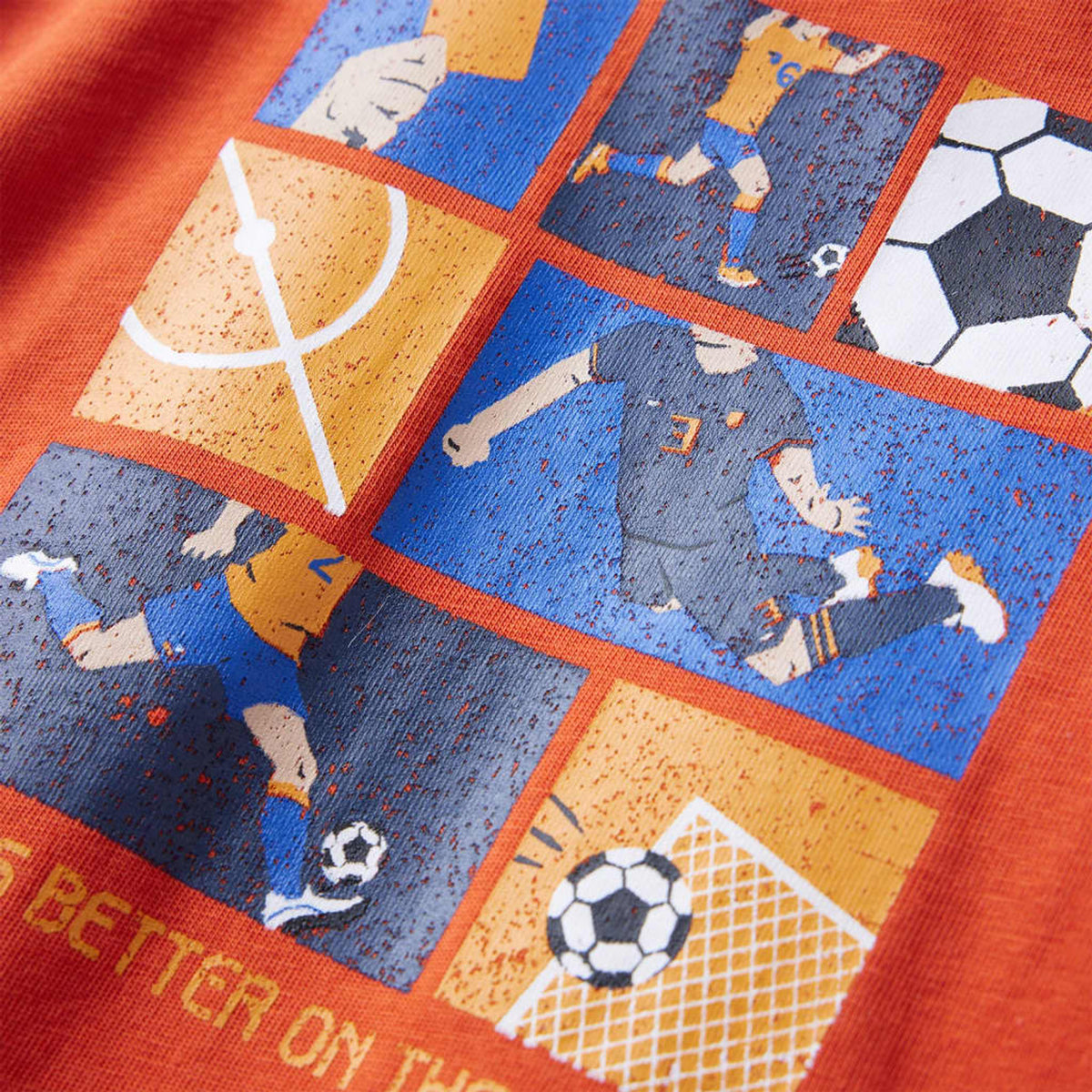 Kids T-Shirt Cotton Orange 128 Children's Top Kids Clothing Kids Wear Kids'