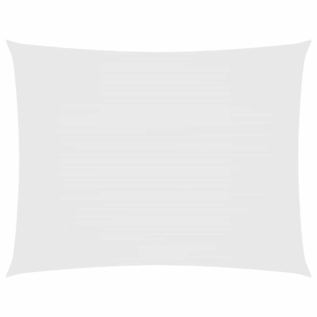 Sunshade Sail Oxford Fabric White Water Resistant UV Resistant 350 x 500 cm