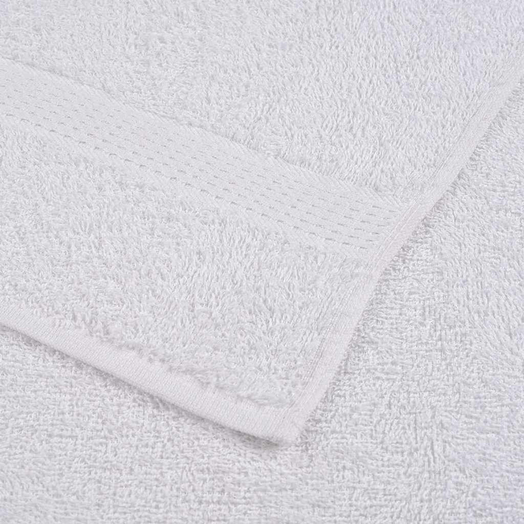 Towel Cotton White 50 x 30 cm Bathroom Bath Linen Home Towels 50 pcs Guest