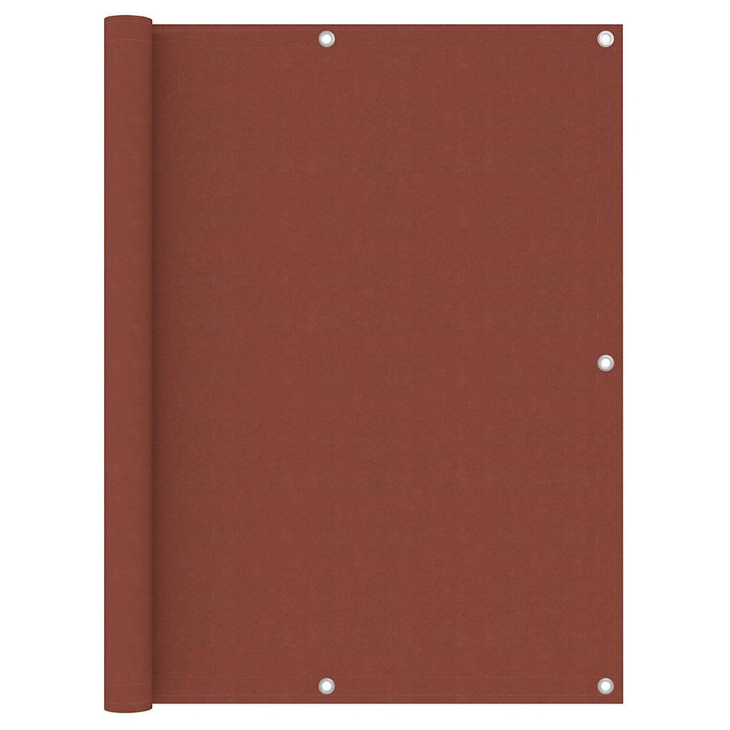 Balcony Screen Terracotta Oxford Fabric Waterproof UV Resistant 120 x 600 cm