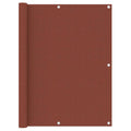 Balcony Screen Terracotta Oxford Fabric Waterproof UV Resistant 120 x 600 cm