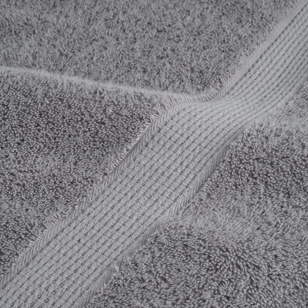 Towel Cotton Grey 50 x 30 cm Bathroom Bath Linen Home Towels 10 pcs Variant 2