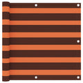 Balcony Screen Oxford Fabric Orange Waterproof UV Resistant 90 x 400 cm 90x400cm