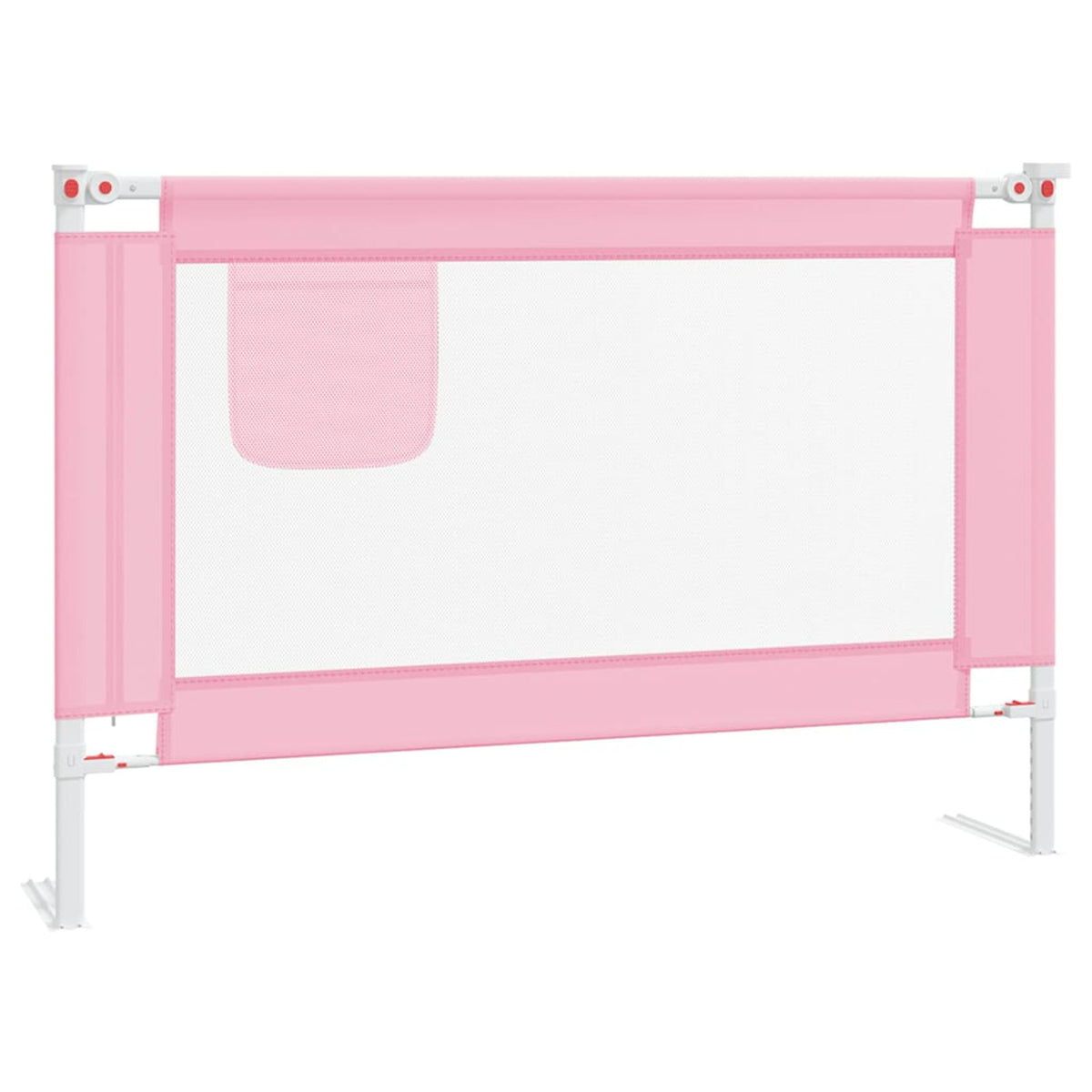 Toddler Safety Bed Rail Fabric (100% Polyester) Pink 100 x 25 x 95 cm Bedguard