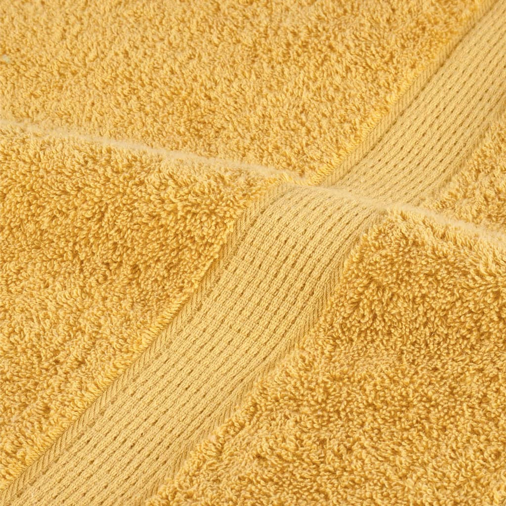 Towel Cotton Gold 100 x 50 cm Bathroom Bath Linen Home Towels 10 pcs Variant 2