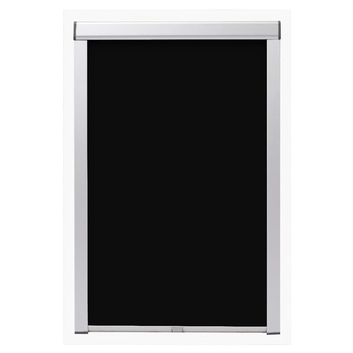 Roller Blind Blackout Fabric Black 38.3 x 74 cm Window Shade Window Covering