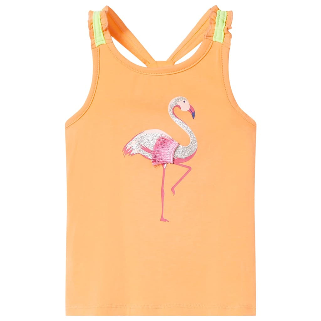 Kids'Tank Top Bright Cotton Bright Orange 104 Kids Clothing Children's Wear