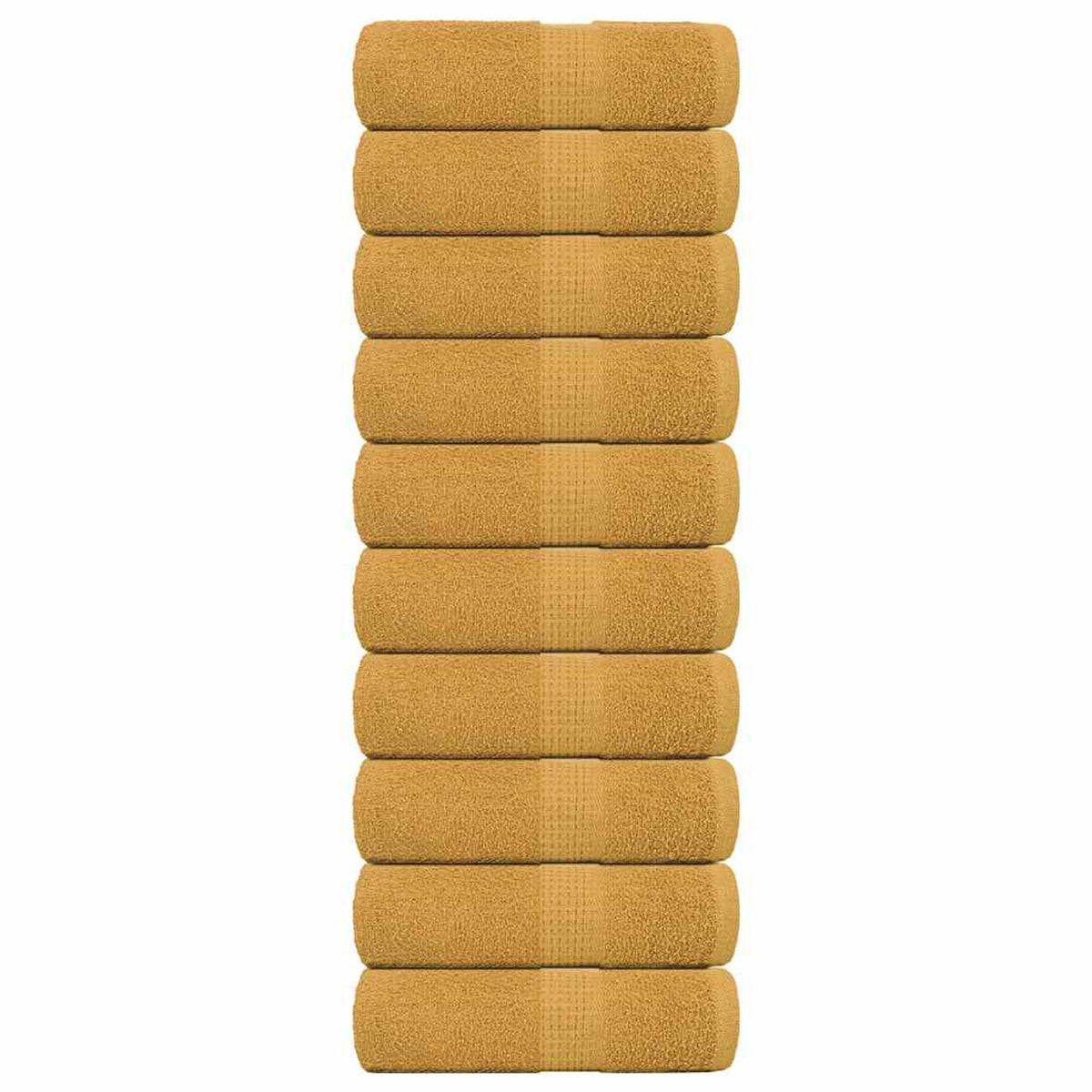 Towel Cotton Gold 50 x 30 cm Bathroom Bath Linen Home Towels 10 pcs Guest