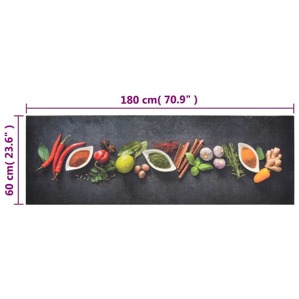 Rug Velvet (100% Polyamide) Multicolour 180 x 60 x 0.5 cm Floor Mat Home Decor