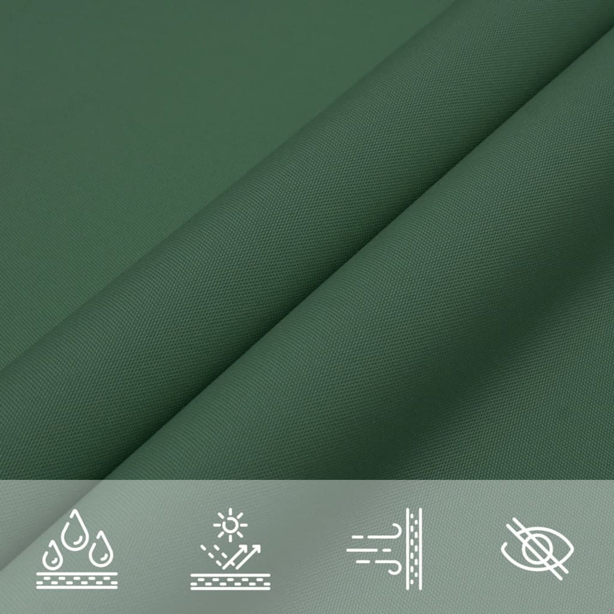 Sunshade Sail Oxford Fabric Dark Green Water Resistant UV Resistant Variant 4