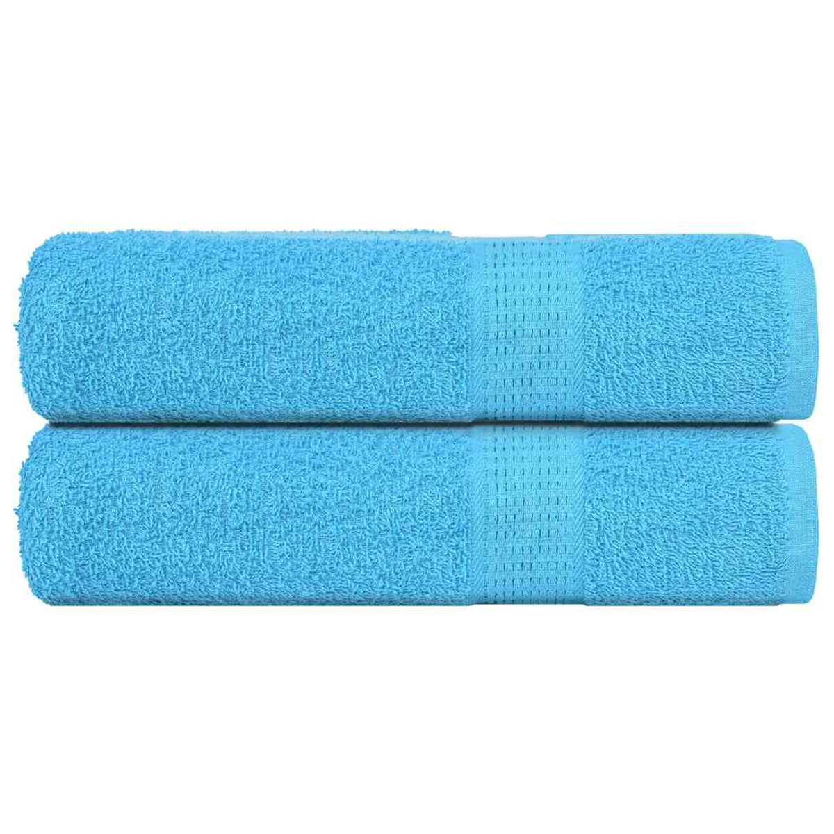 Towel Cotton Turquoise 140 x 70 cm Bathroom Bath Linen Home Towels 2 pcs