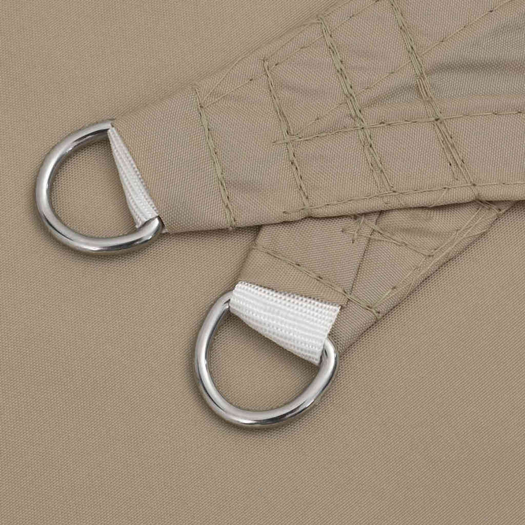 Sunshade Sail Oxford Fabric Taupe Water Resistant UV Resistant 400 x 400 cm