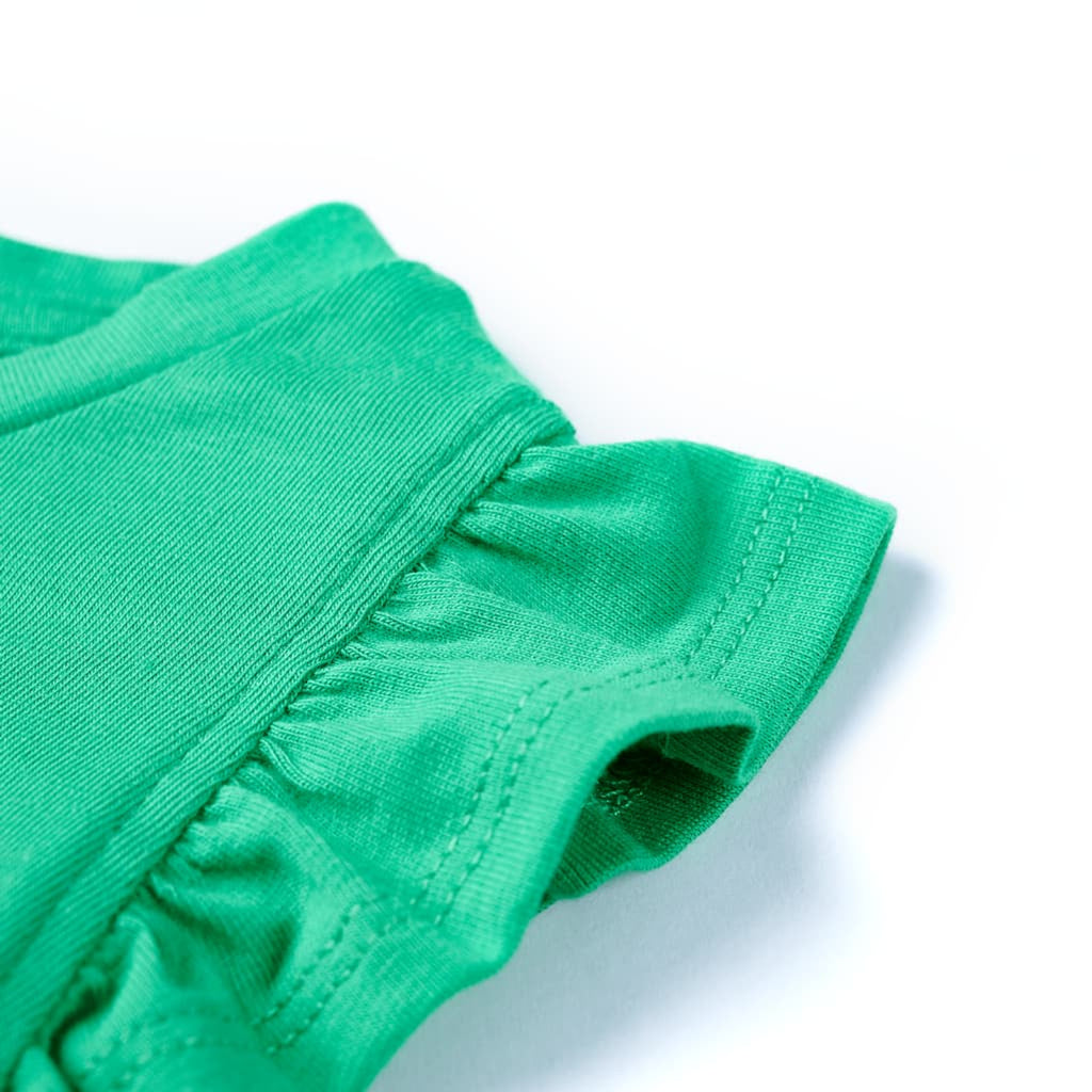 Kids T-Shirt Cotton Green 116 Children's Top Kids Clothing Kids Wear Variant 2