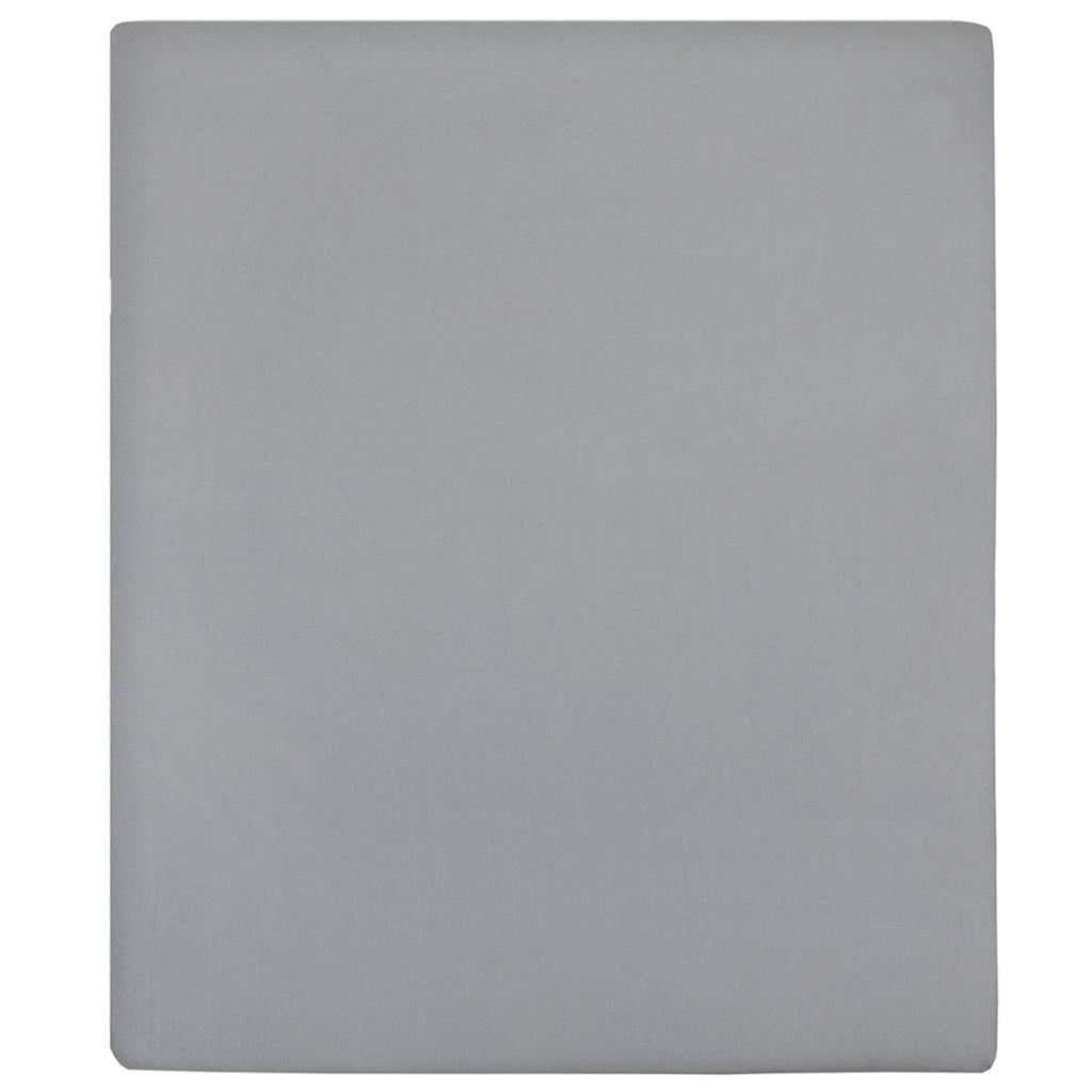 Jersey Fitted Sheet Cotton Grey 200 x 90 cm Bedroom Furniture Bedstead 200x90cm