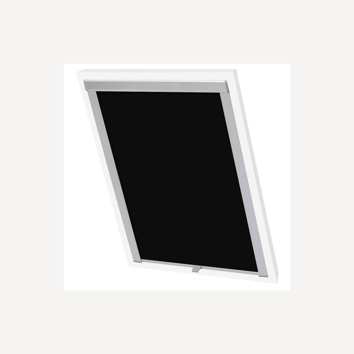 Roller Blind Blackout Fabric Black 61.3 x 74 cm Window Shade Window Covering