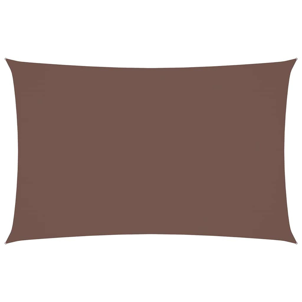Sunshade Sail Oxford Fabric Brown Water Resistant UV Resistant 200 x 500 cm
