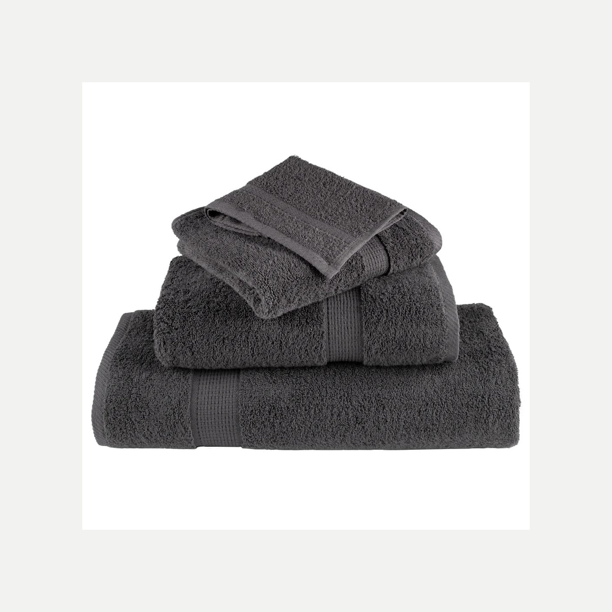 Towel Cotton Anthracite 200 x 80 cm Bathroom Bath Linen Home Towels Variant 2
