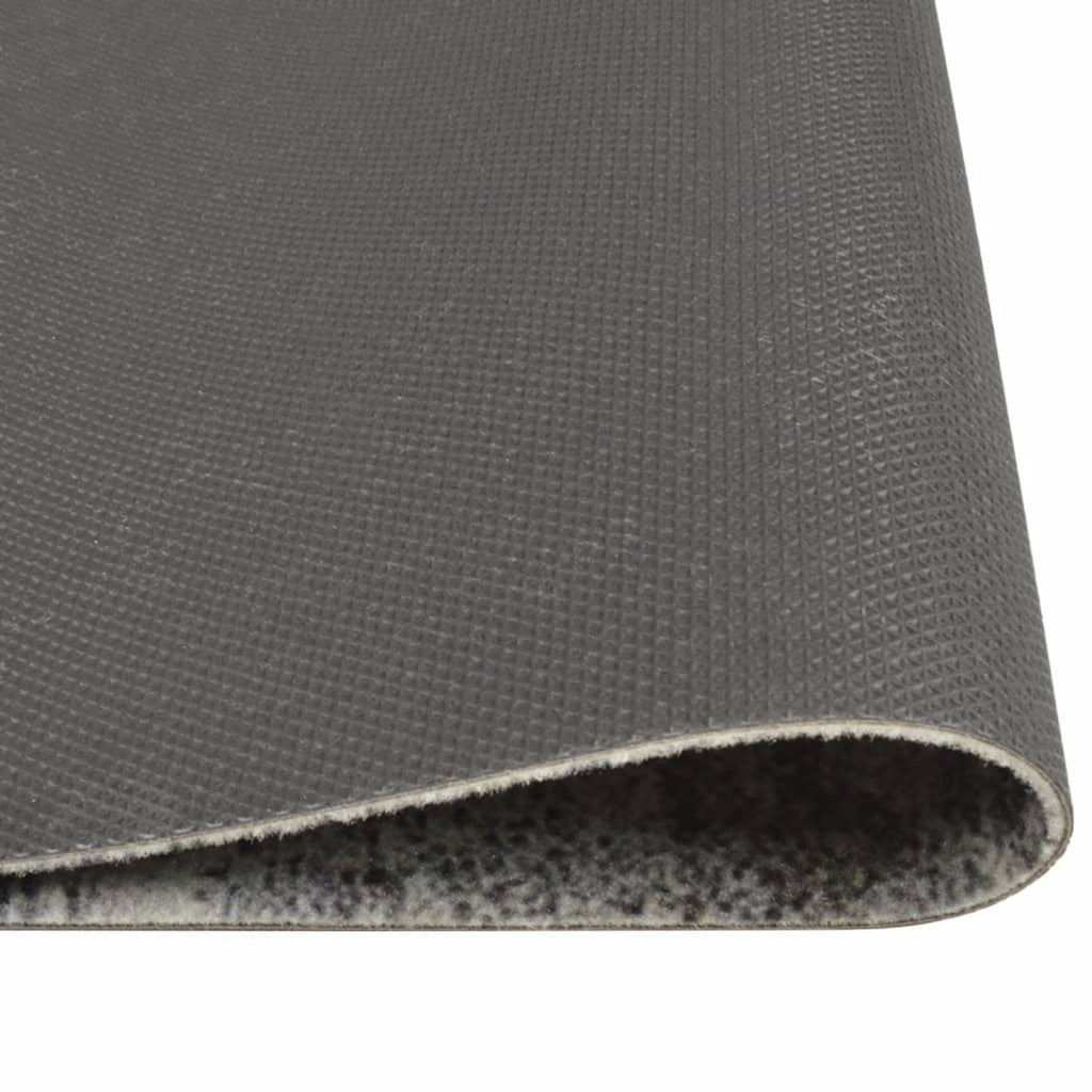 Rug Velvet (100% Polyamide) Grey 180 x 60 x 0.5 cm Floor Mat Home Variant 4