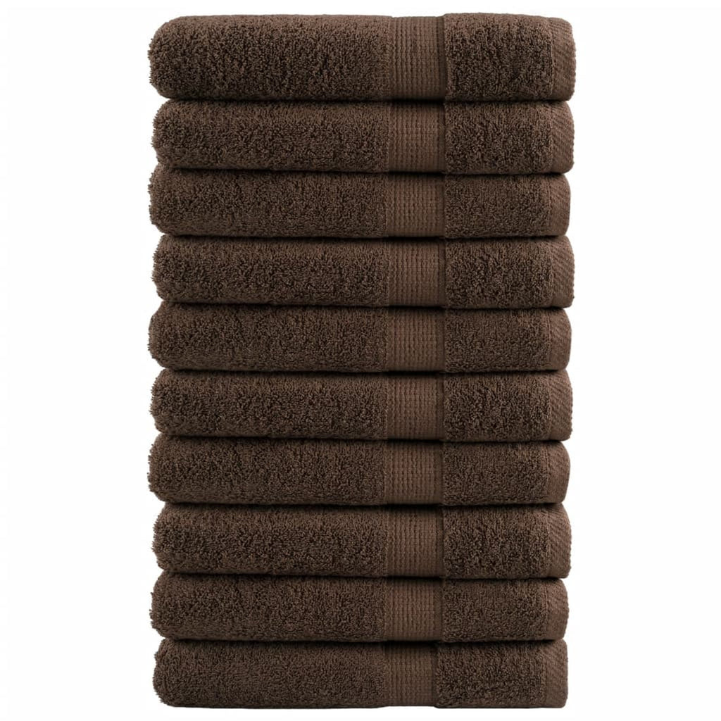 Towel Cotton Brown 200 x 80 cm Bathroom Bath Linen Home Towels 10 Variant 2