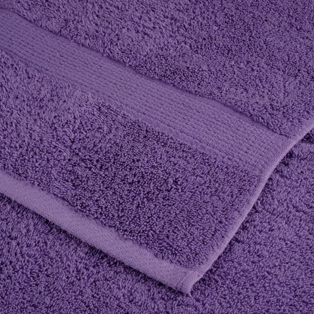 Towel Cotton Purple 100 x 50 cm Bathroom Bath Linen Home Towels 10 Variant 2