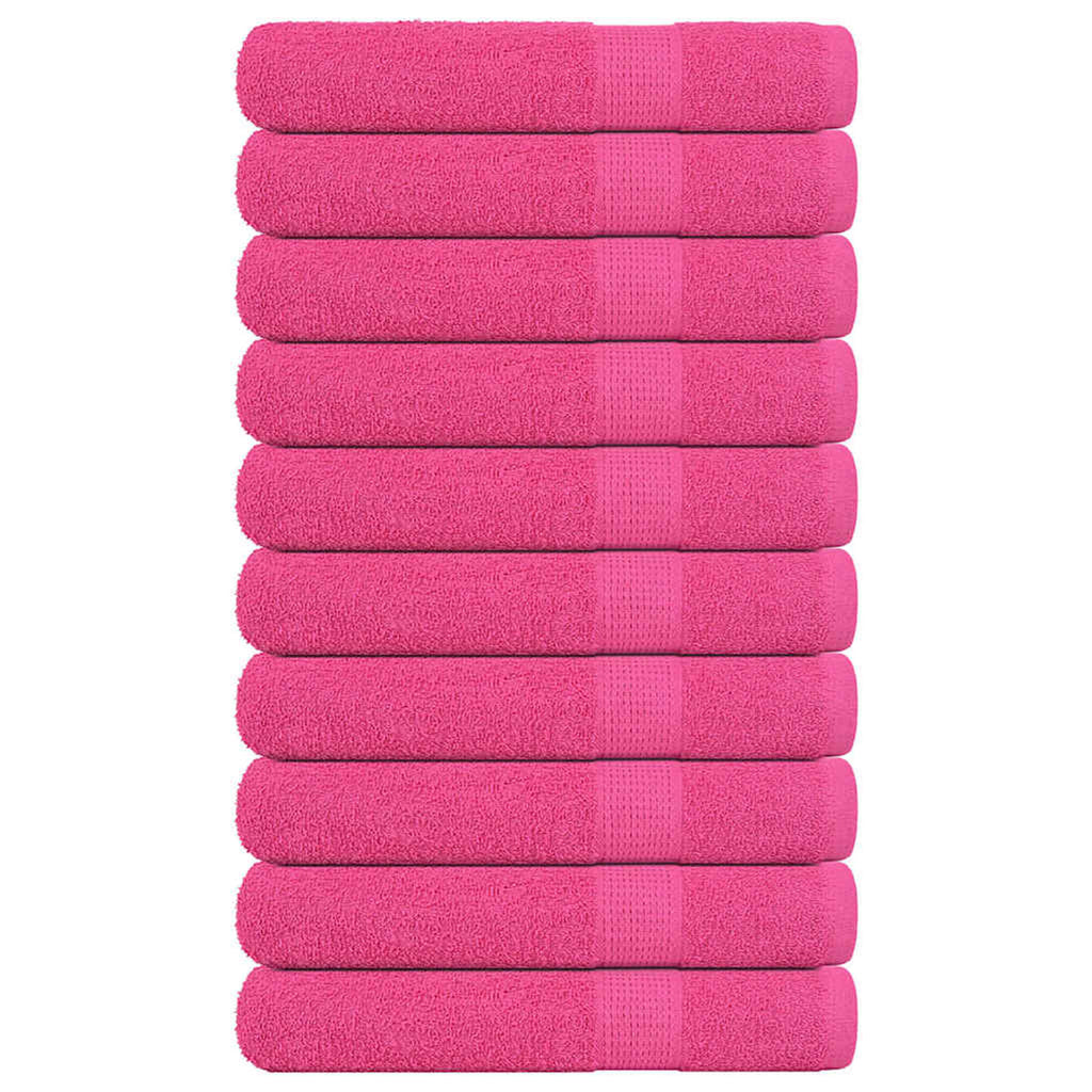 Towel Cotton Pink 200 x 100 cm Bathroom Bath Linen Home Towels 10 pcs FROGN