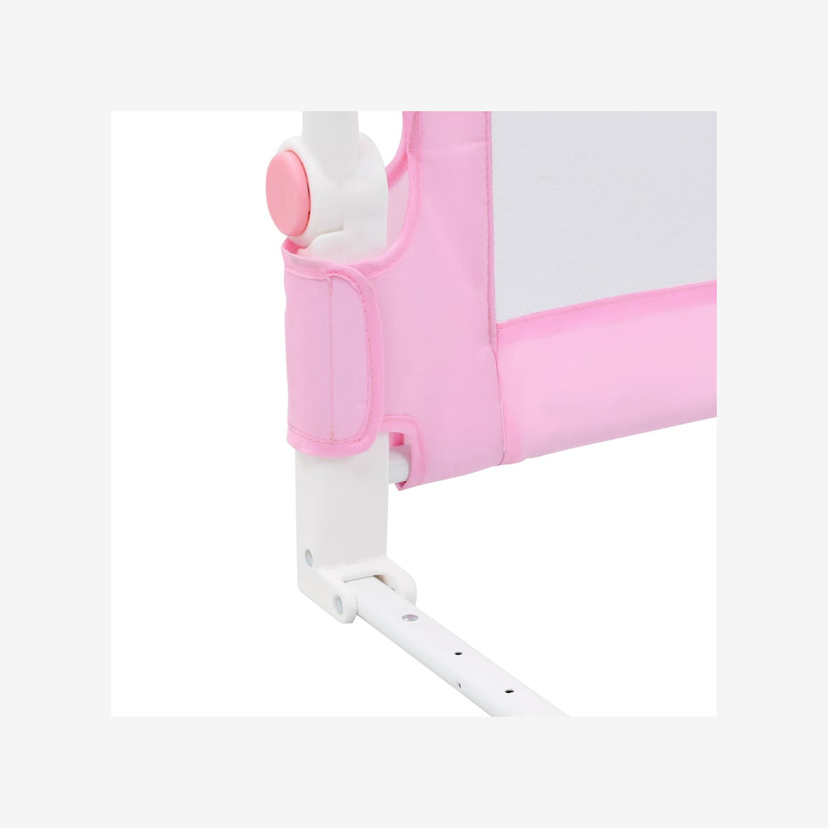 Toddler Safety Bed Rail Polyester Pink 120 x 40.5 x 42 cm Child Bed Guard 5x42cm