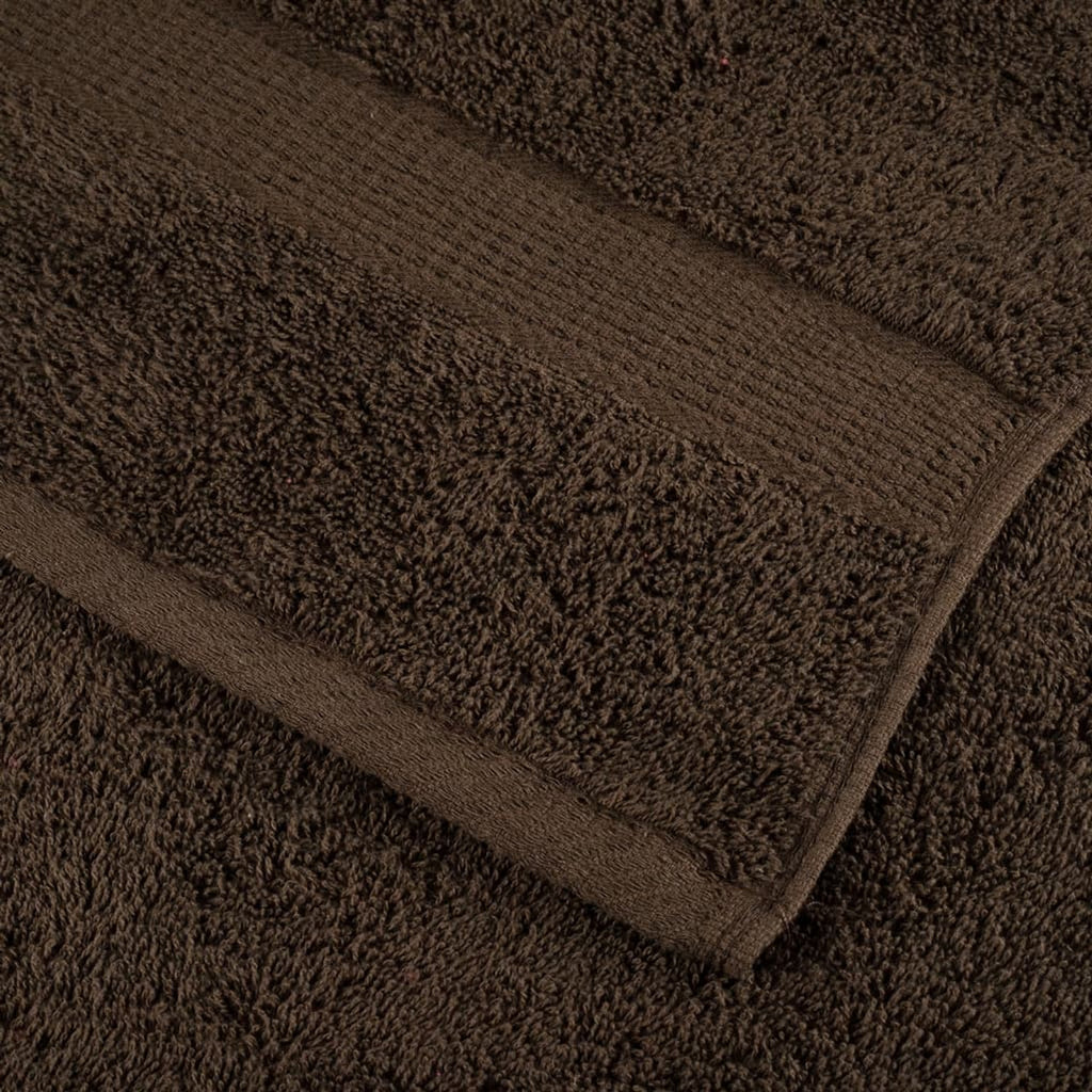 Towel Cotton Brown 30 x 30 cm Bathroom Bath Linen Home Towels 10 pcs Variant 2