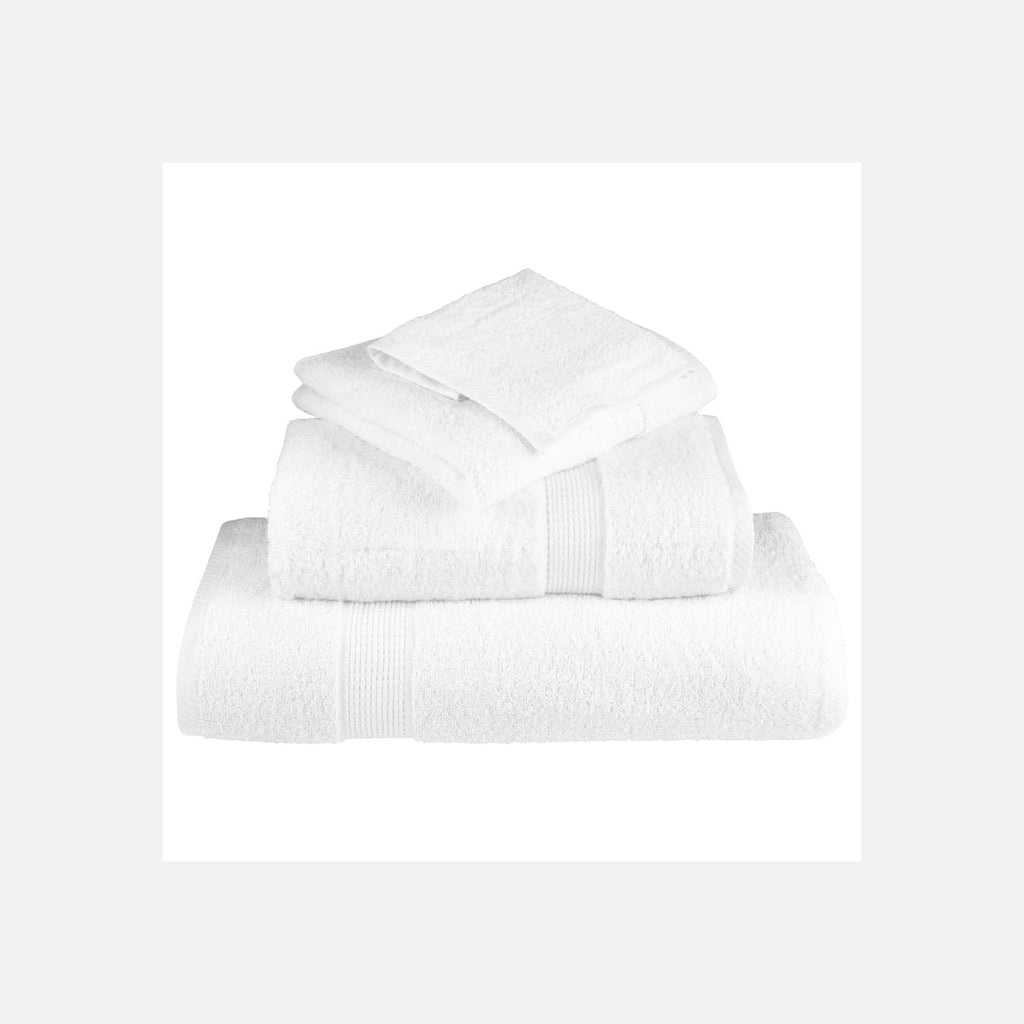 Towel Cotton White 30 x 30 cm Bathroom Bath Linen Home Towels 4 pcs Variant 2