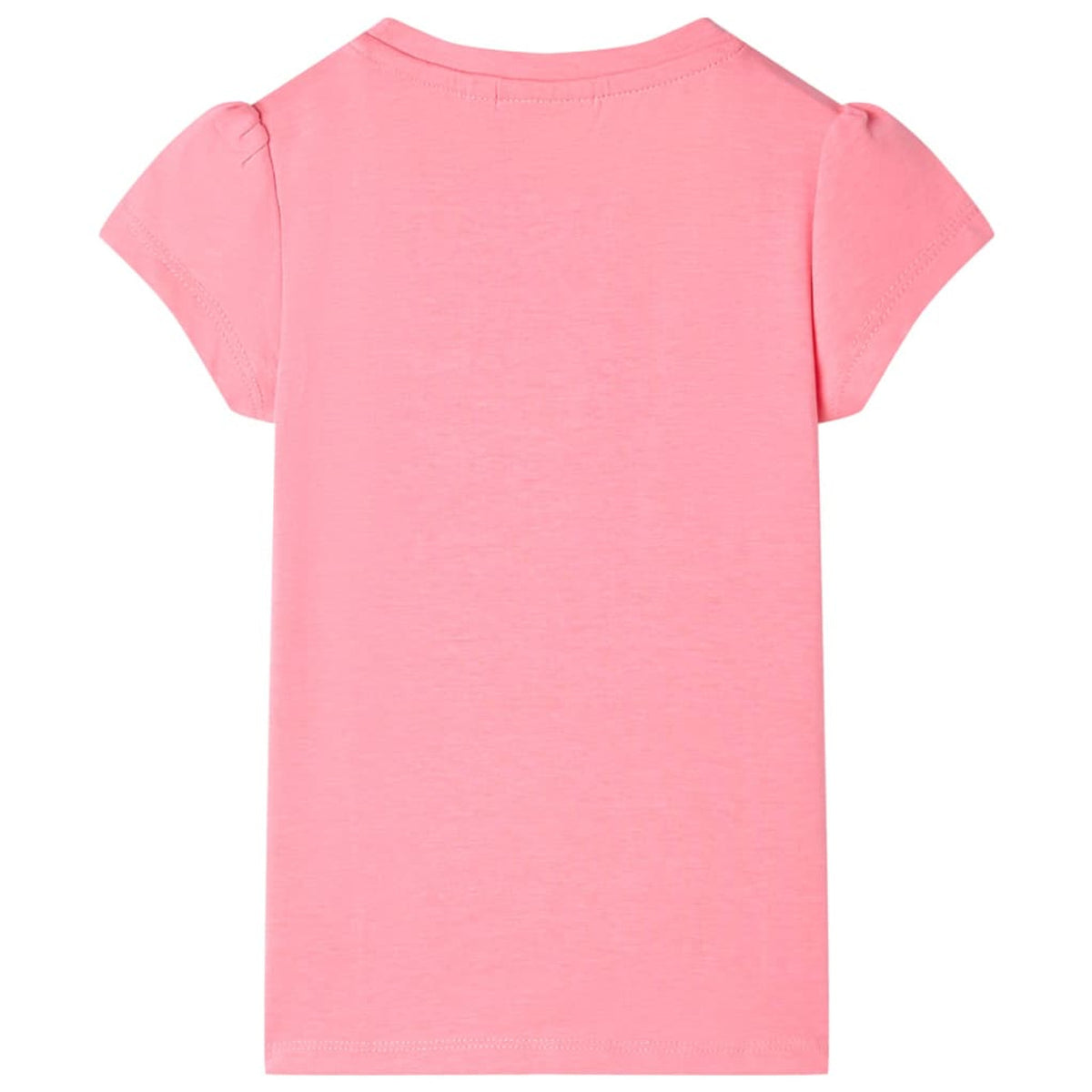 Kids T-Shirt Cotton Neon Pink 128 Children's Top Kids Clothing Kids Wear 128