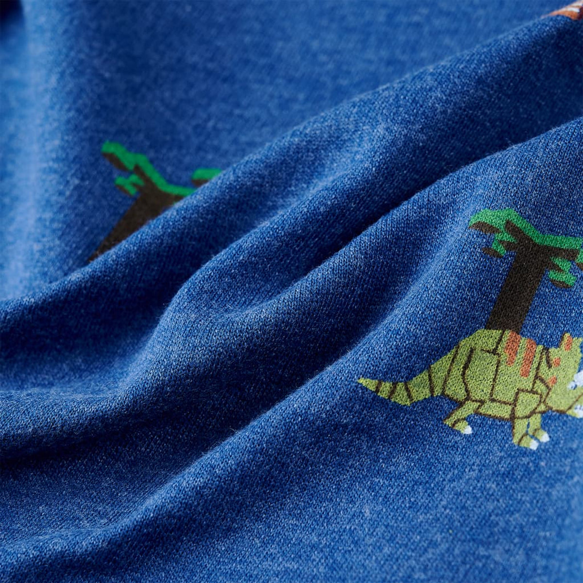 Sweatshirt Combed Cotton Dark Blue Melange 128 Kids Clothing Children's Top