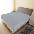 Jersey Fitted Sheet Cotton Grey 200 x 90 cm Bedroom Furniture Bedstead 200x90cm