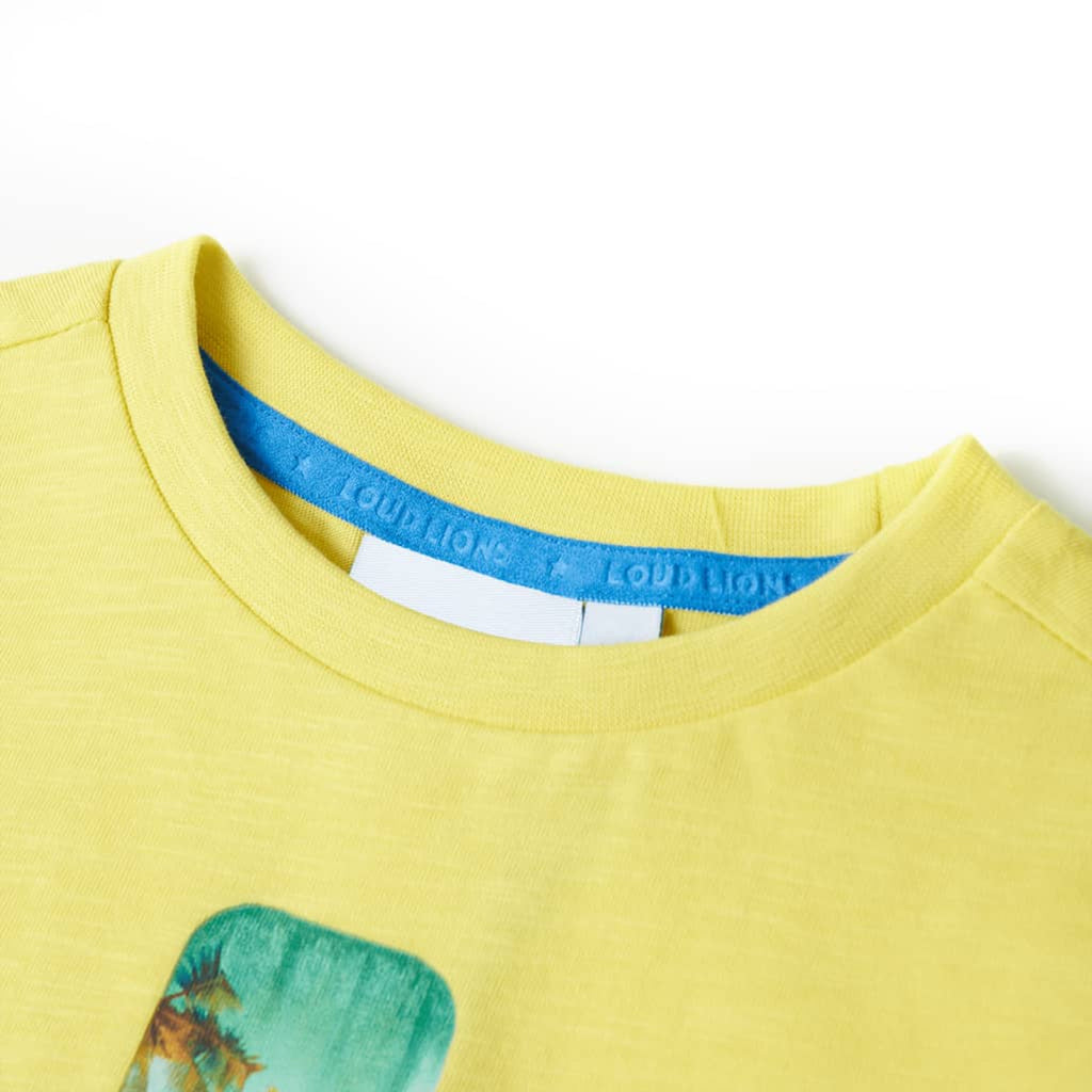 Kids T-Shirt Cotton Yellow 128 Children's Top Kids Clothing Kids Variant 6
