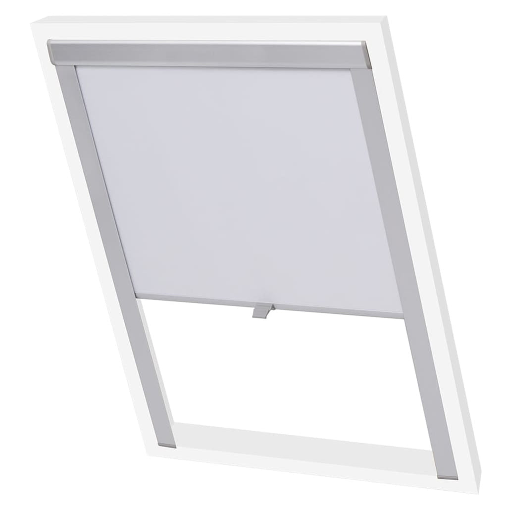 Roller Blind Blackout Fabric White 61.3 x 94 cm Window Shade Window Covering