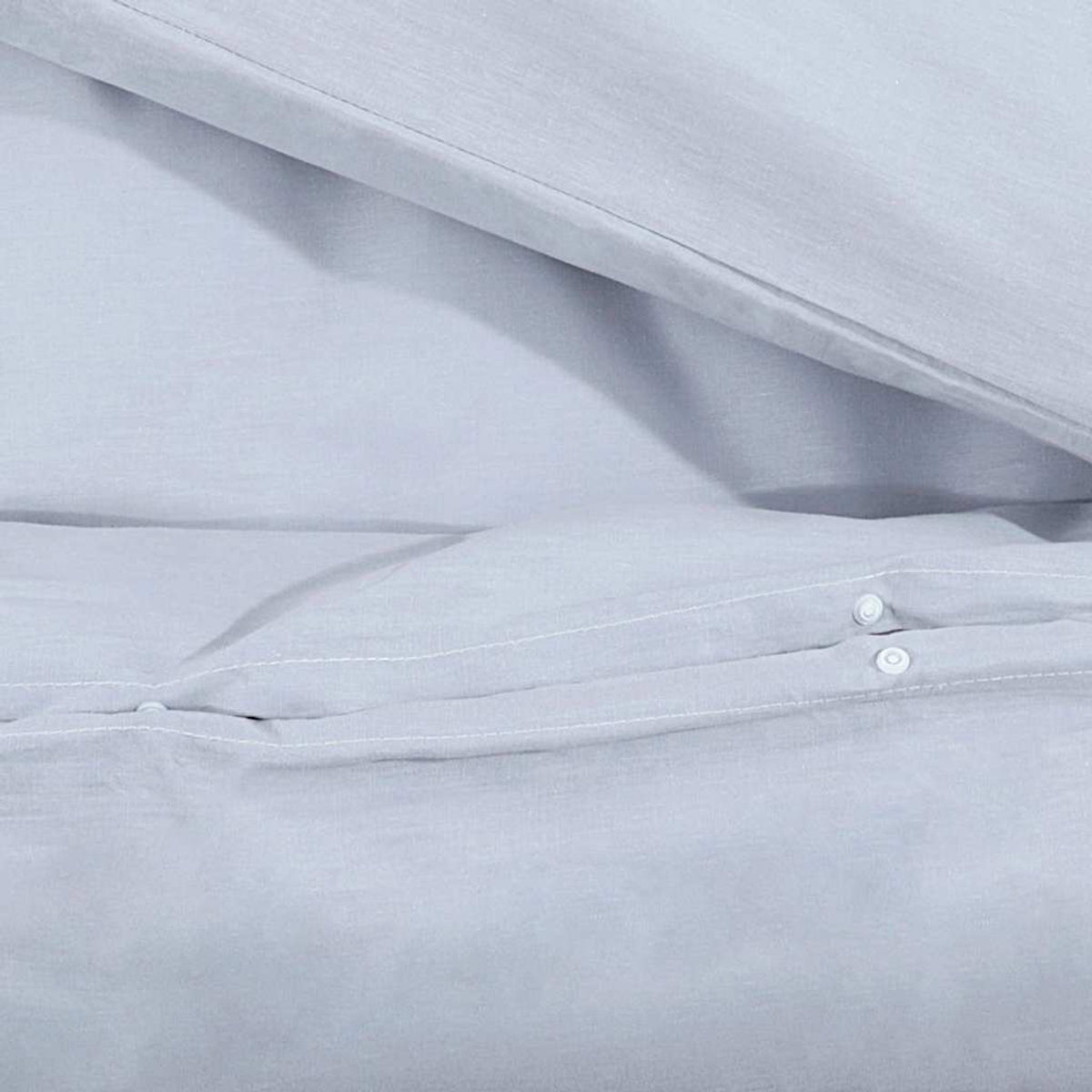 Duvet Cover Microfiber Fabric (100% Poly Grey 200 x 200 cm Bedding Bed Linen