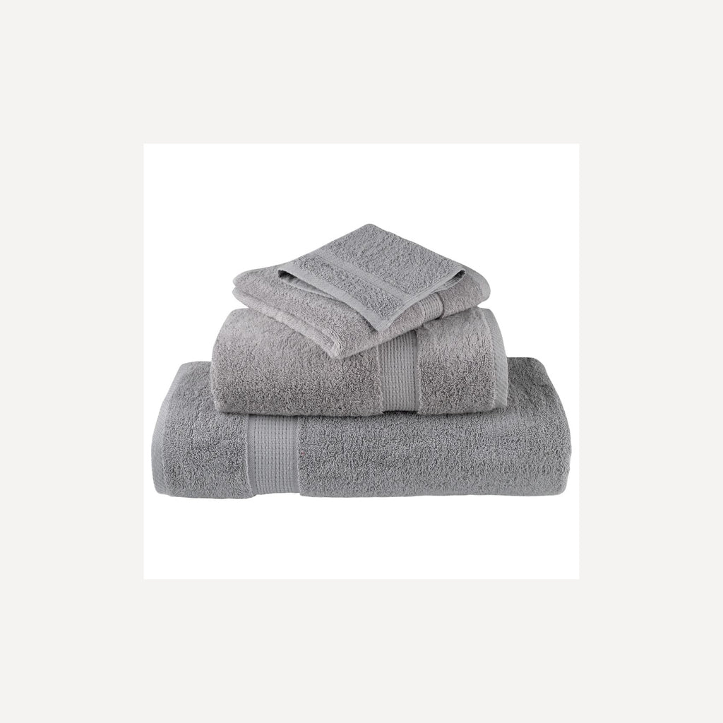 Towel Cotton Grey 100 x 50 cm Bathroom Bath Linen Home Towels 10 pcs Variant 2