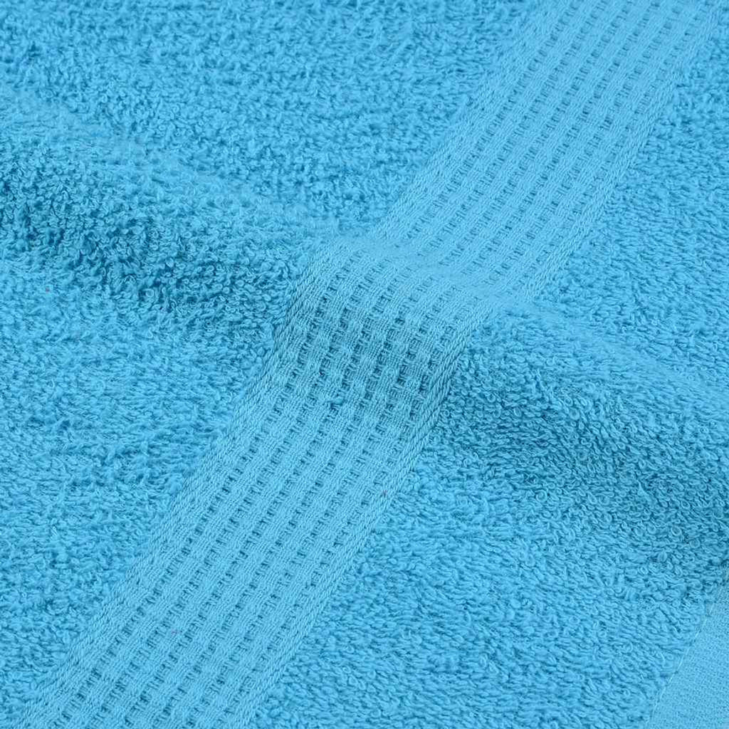Towel Cotton Turquoise 30 x 50 cm Bathroom Bath Linen Home Bath Towels 8 Piece