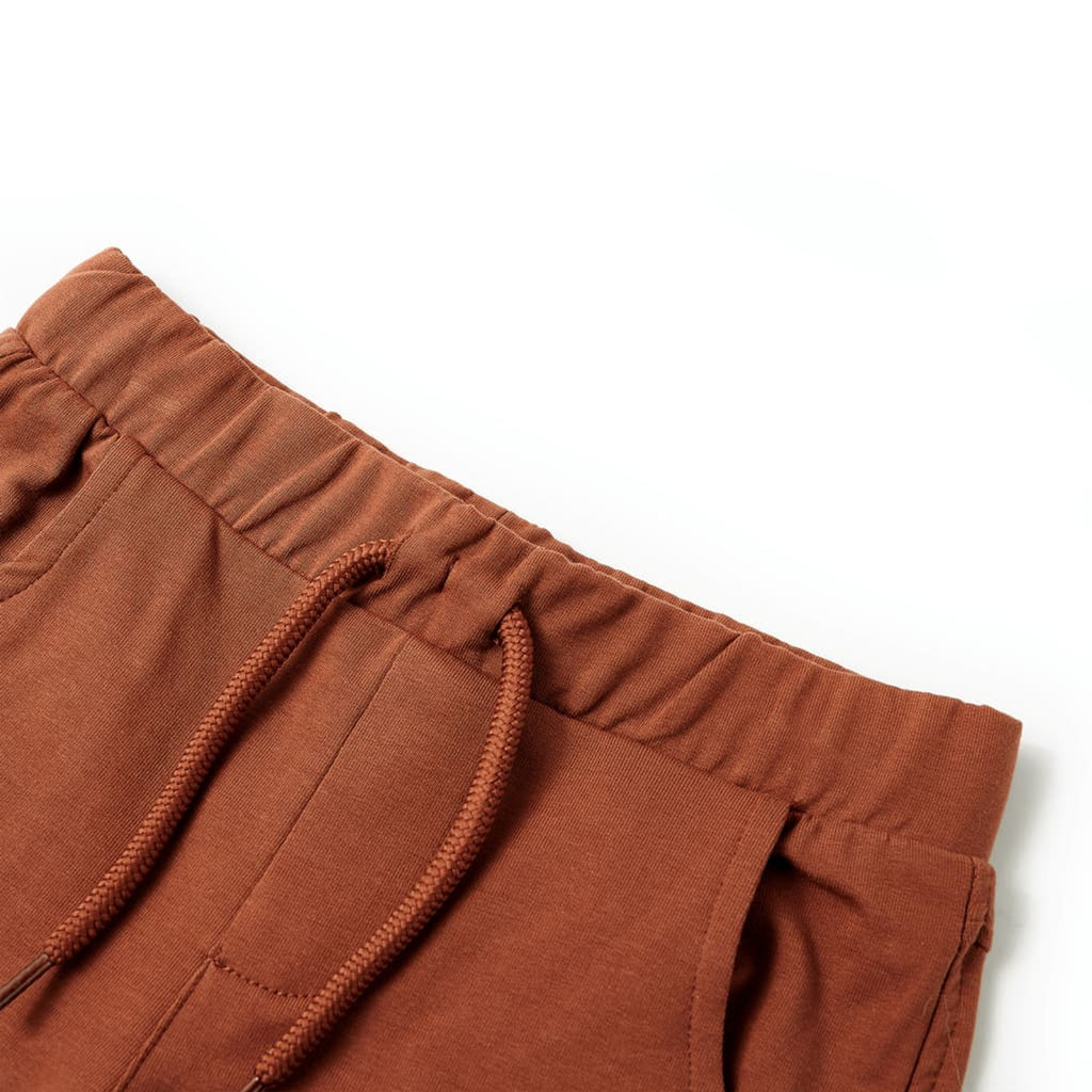 Shorts Cotton Brown 128 Kids' Bottoms Kids' Bottom Kids'Shorts Drawstring 128