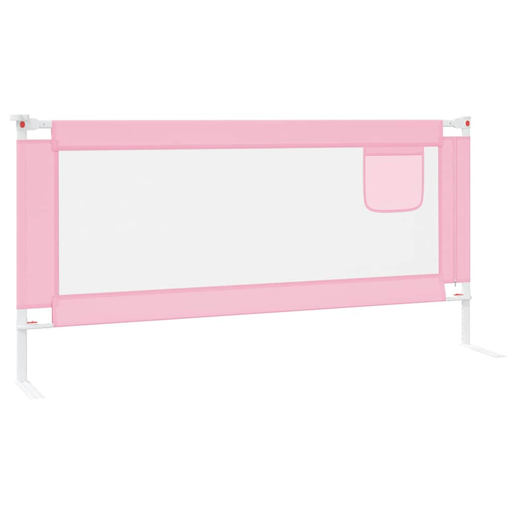 Toddler Safety Bed Rail Fabric (100% Polyester) Pink 190 x 25 x 95 cm Bedguard