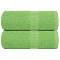 Towel Cotton Apple Green 50 x 30 cm Bathroom Bath Linen Home Towels 2 pcs