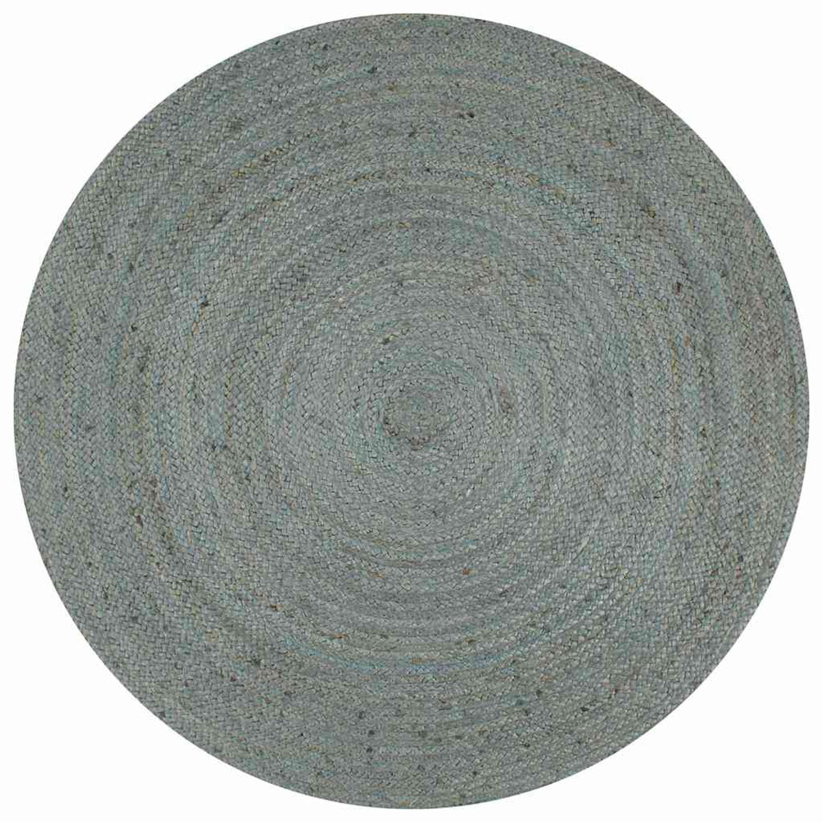 Rug Braided Jute Olive Green 120 x 120 cm Floor Mat Home Decor Floor Covering