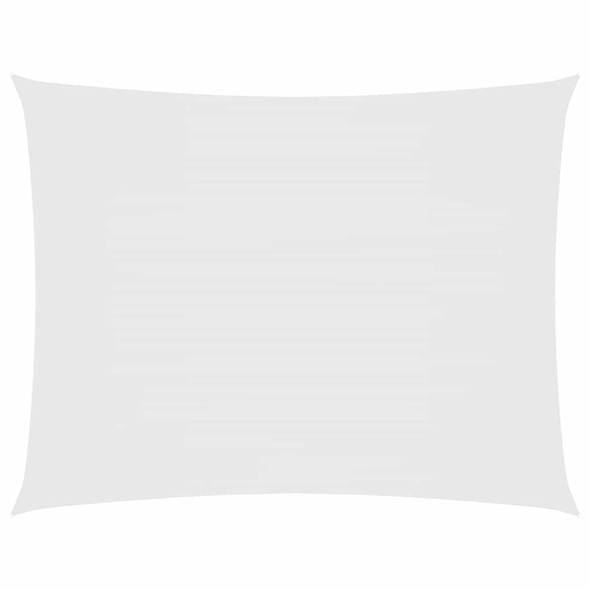 Sunshade Sail Oxford Fabric White Water Resistant UV Resistant 400 x 600 cm