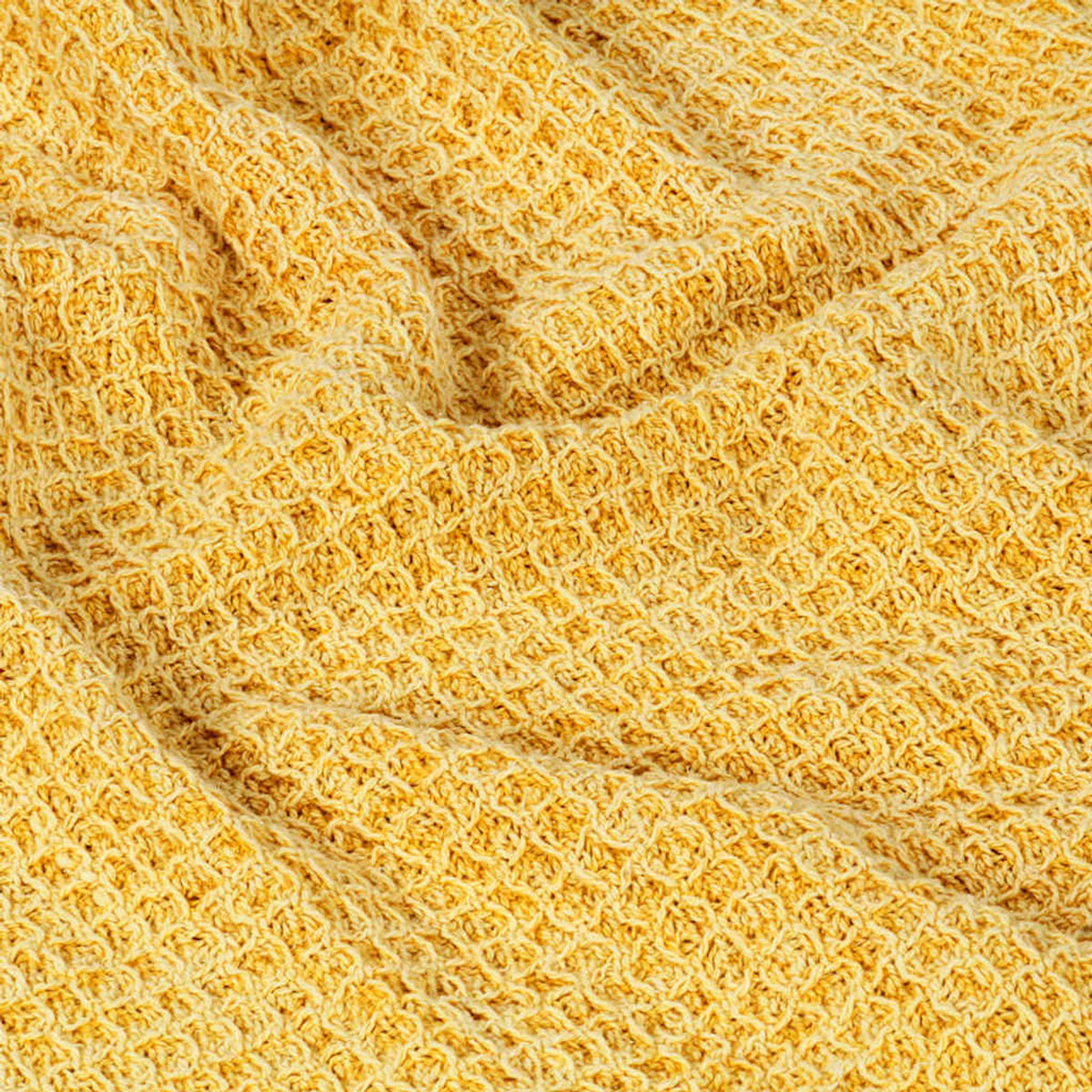 Throw Mustard Cotton Mustard Yellow 210 x 160 cm Blankets Blanket 210x160cm