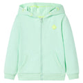 Sweatshirt Cotton Bright Green 92 Kids Clothing Children's Top Kids Wear Zip