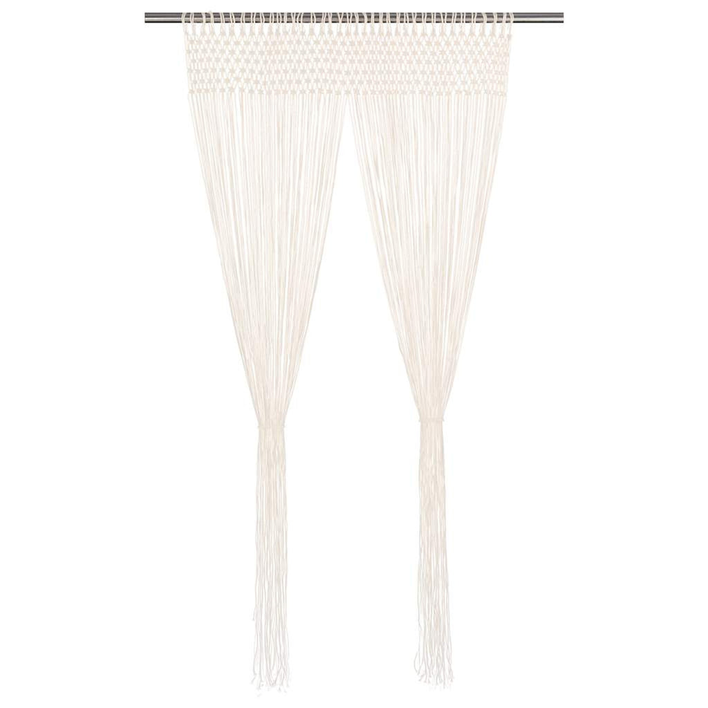 Curtain Cotton Cream 240 x 140 cm Window Dressing Home Furnishings Curtains