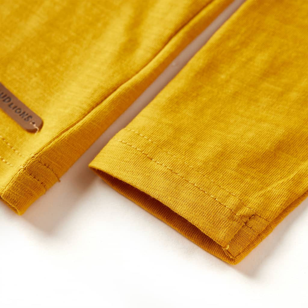 Kids T-Shirt Cotton Ochre 116 Children's Top Kids Clothing Kids Wear Variant 3