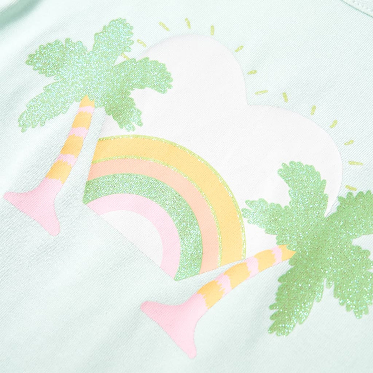 Kids T-Shirt Cotton Light Mint 128 Children's Top Kids Clothing Kids Wear 128