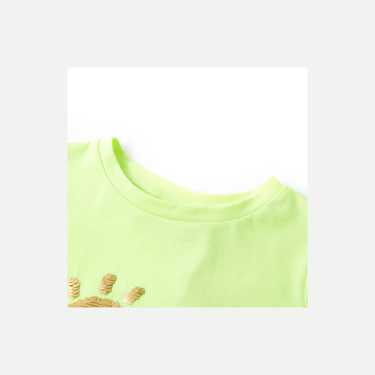 Kids T-Shirt Cotton Neon Yellow 116 Children's Top Kids Clothing Variant 2