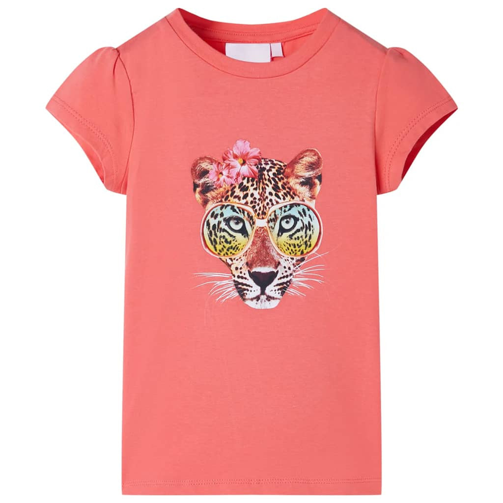 Kids T-Shirt Cotton Coral 116 Children's Top Kids Clothing Kids Wear Variant 2