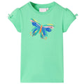 Kids T-Shirt Cotton Light Green 116 Children's Top Kids Clothing Kids Wear 116