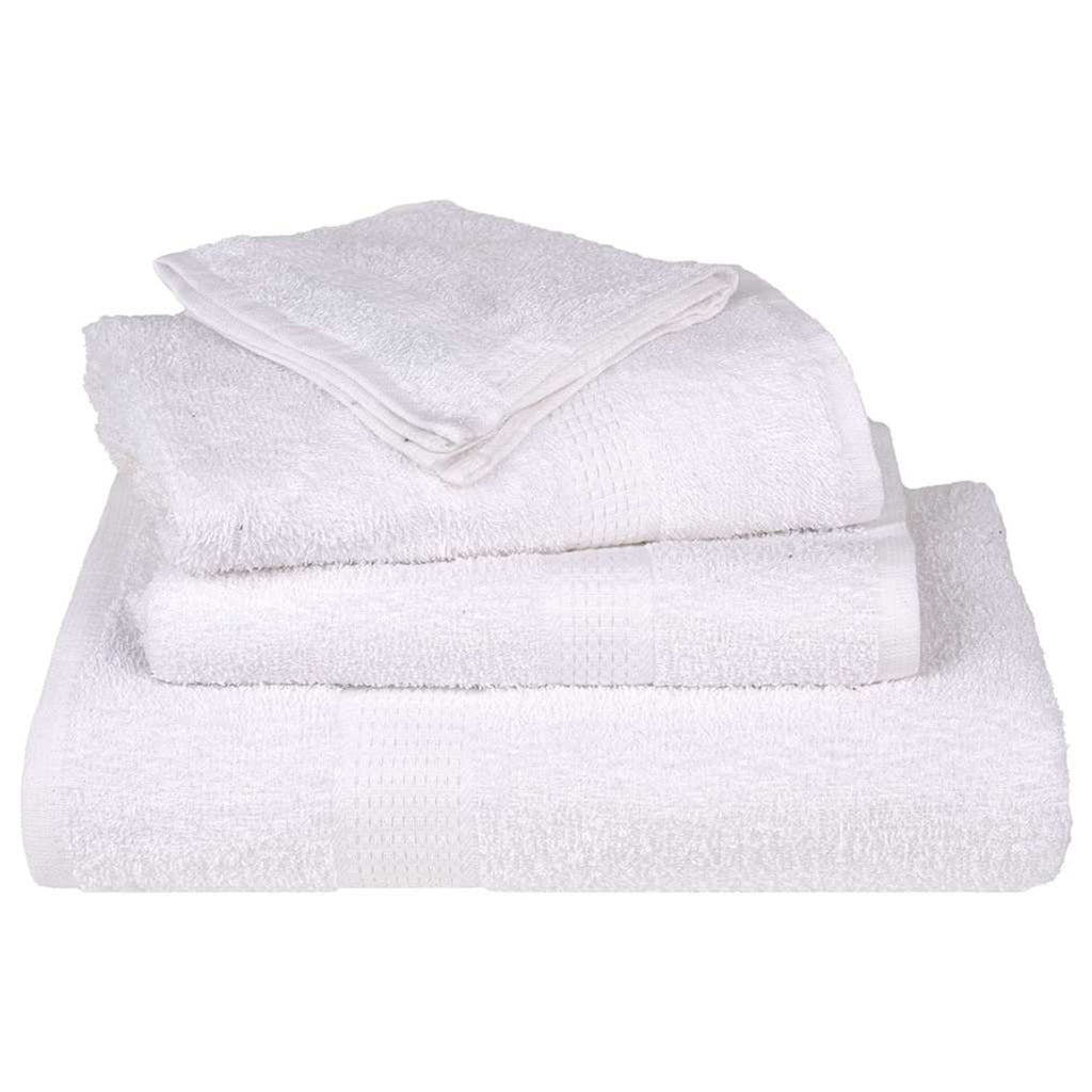 Towel Cotton White 50 x 30 cm Bathroom Bath Linen Home Towels 50 pcs Guest